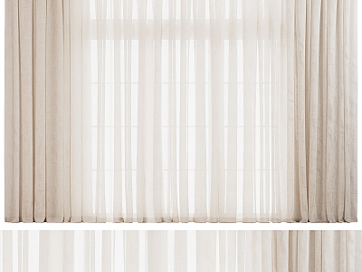 linen tulle curtains model