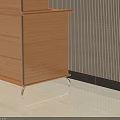 Modern Office Bookcase Combination Functional Furniture 3D Model With Storage Cabinets And Glass Doors
