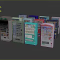 Commercial Vending Machines With Various Colors And Modern Designs For Business Use