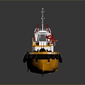 Modern boat tugboat tugboat 3d model