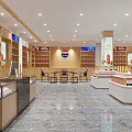 Tobacco and Liquor Store Interior With Bright Lighting Neatly Arranged Display Shelves And Product Racks
