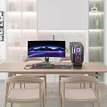 Modern computer computer display host 3d model