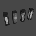 Modern Square Outdoor Lights with Sleek Frame and Soft Glowing Light for Garden Patio