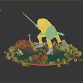Frog Poison Frog Game Frog Reptile Cold Blooded Animal Reptile 3d model