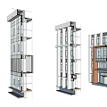 Building Components For High Rise Buildings With Various Structural Designs And Glass Facades