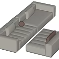 Modern Multiplayer Sofa 3d model