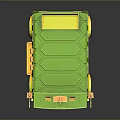 Colorful Green And Yellow Cartoon Style Toy Bus For Kids Playtime