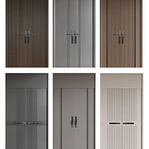 Double Door Double Door Office Door Villa Door Security Door Entry Door 3d model