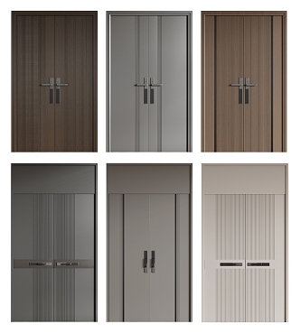 Double Door Double Door Office Door Villa Door Security Door Entry Door 3d model