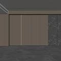 Modern Luxury Accent Wall Design With Wooden Panels Marble Pattern And LED Strip Lighting