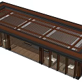 modern pavilion gazebo pavilion 3d model