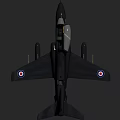 Black Military Fighter Jet With 851 T Markings Roundels And Lightning Emblem
