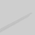 Modern White Long Strip Architectural Component With Uniform Perforated Holes