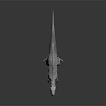 Realistic 3D Dinosaur Model With Gray Skin Sharp Spikes And Open Mouth