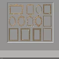 Decorative Photo Frames With Various Shapes And Ornate Designs For Wall Decoration