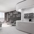 Modern Bookstore 3d model
