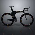 Modern LEVEL RACE Bicycle With Black Frame Yellow Wheel Accents And Aerodynamic Design
