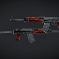 Modern AK74 Assault Rifle Automatic Rifle 3d model