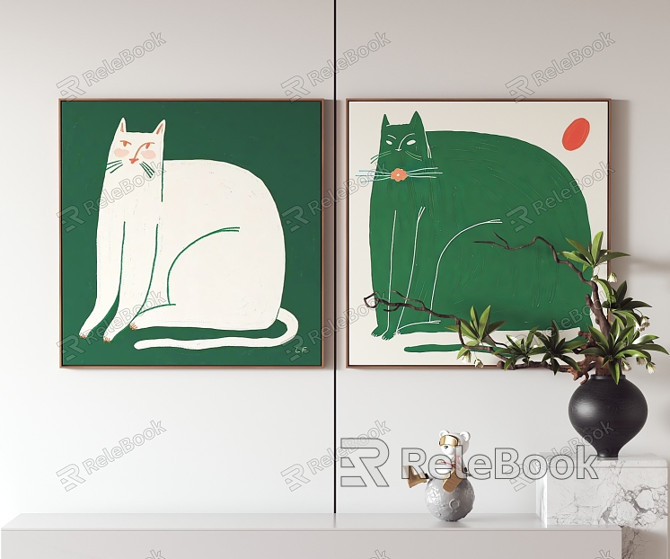 Modern Animal Painting Hanging Painting Decorative Painting model