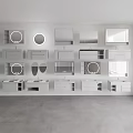 Modern Bathroom Vanity Units With Mirrors And Storage Shelves In Various Styles