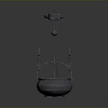 Metallic Kitchen Utensils Display With Pots Pans Spoons Stands And Cooking Tools