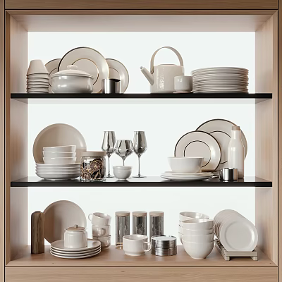 Tableware Set 3d models