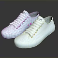 Light Blue LUA Brand Canvas Shoes With White Laces For Casual Daily Wear