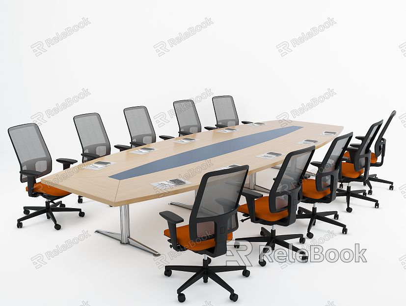 Modern Conference Table and Chair Conference Table Negotiation Table Office Chair Negotiation Chair model