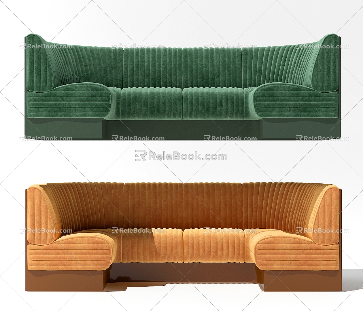 Modern Card Seat Card Seat Sofa Combination 3d model