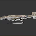 Space Shuttle Model with Camouflage Design and Twin Engines for Aerospace Enthusiasts