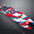 Colorful Yacht With Martini Branding And Modern Design