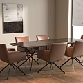 Modern Conference Table Modern Conference Table and Chair Combination Meeting Room 3d model
