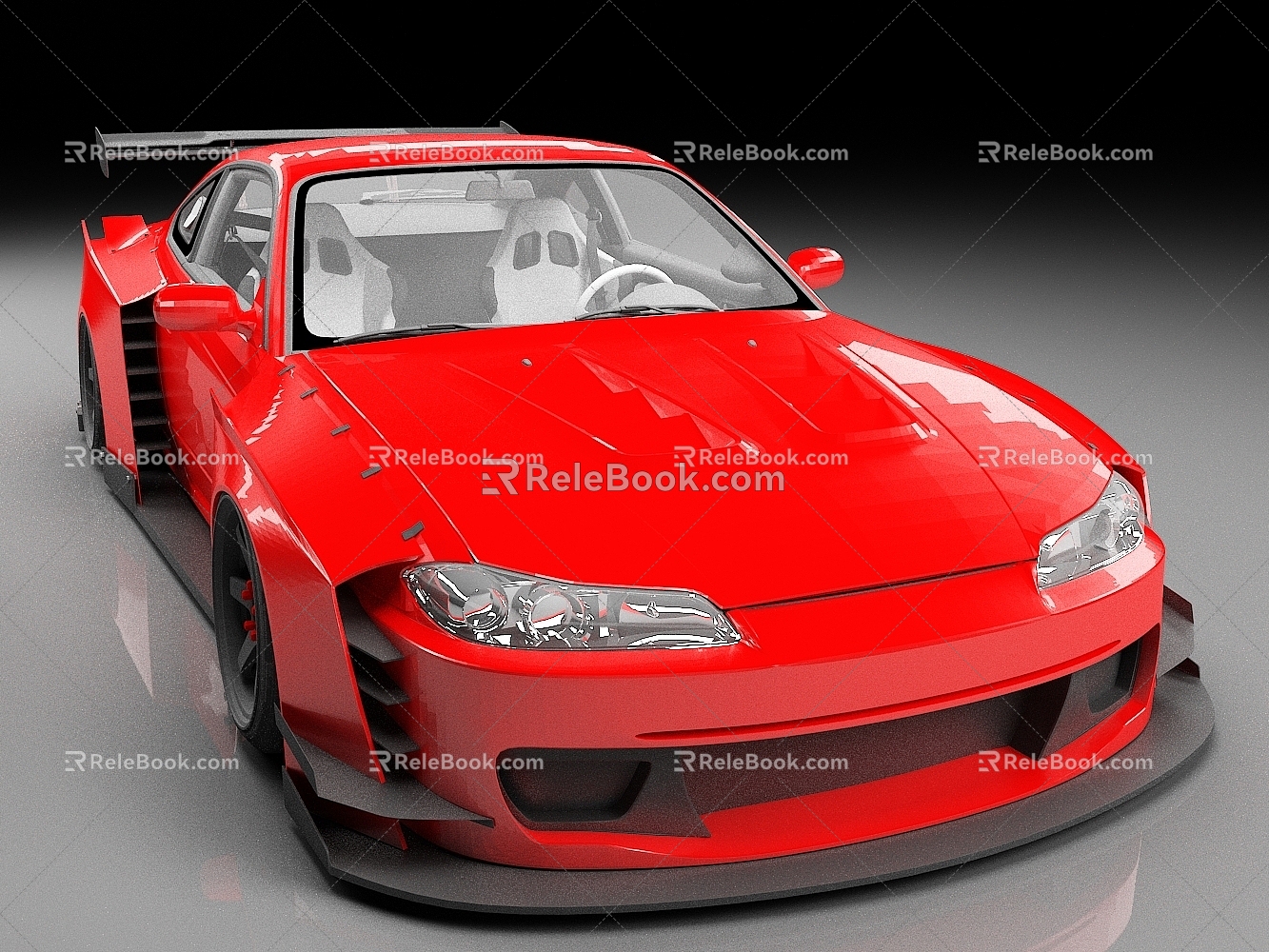 Nissan Sylvia S15 Sedan Car Luxury Car Racing sports car 3d model