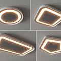 Modern Ceiling Lights with Different Geometric Shapes and LED Lighting for Indoor Home Use