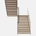 Modern Floating Stairs With Wooden Treads Glass Railing And Steel Handrail Design