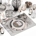Modern Tableware 3d model