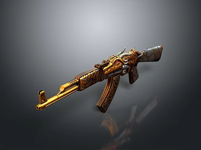 rifle semi-automatic rifle combat rifle battle rifle carbine war rifle attack rifle 3d model