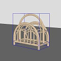 Ceramic Utensils Storage Rack with Simple Weave Design and Light Arched Structure