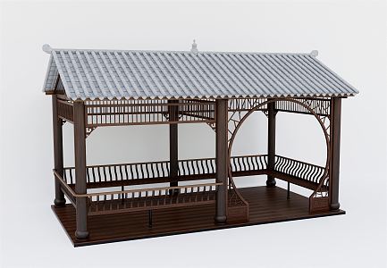 New Chinese pavilion 3d model