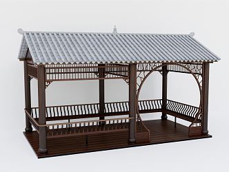 New Chinese pavilion 3d model