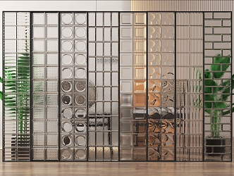 Now glass brick partition glass brick glass partition 3d model