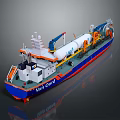 Modern LNG carrier LNG carrier 3d model