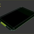 Green Electronic Writing Tablet With Yellow Stylus Pen For Daily Household Use