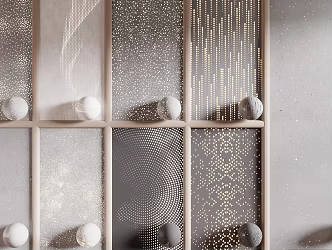 Light-transmitting concrete background wall luminous concrete landscape wall light-transmitting cement wall micro-cement 3d model