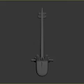 Cartoon Style Game Movie Character 3D Model With Shark Like Head Slender Body And Tail