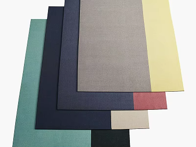 Square Rugs Featuring Assorted Colors and Modern Design for Home Decor 3d model