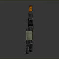 AK Style Assault Rifle With Wooden Stock Grip Metal Barrel And Magazine