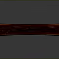 Long Rectangular Wooden Block With Orange Color And Natural Wood Grain On Dark Background