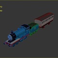 Modern Toy Train Cartoon Train Toy Train 3d model