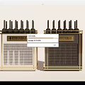 Modern Household New Air Ventilator Appliances With Gold Frame Grille And Top Vents